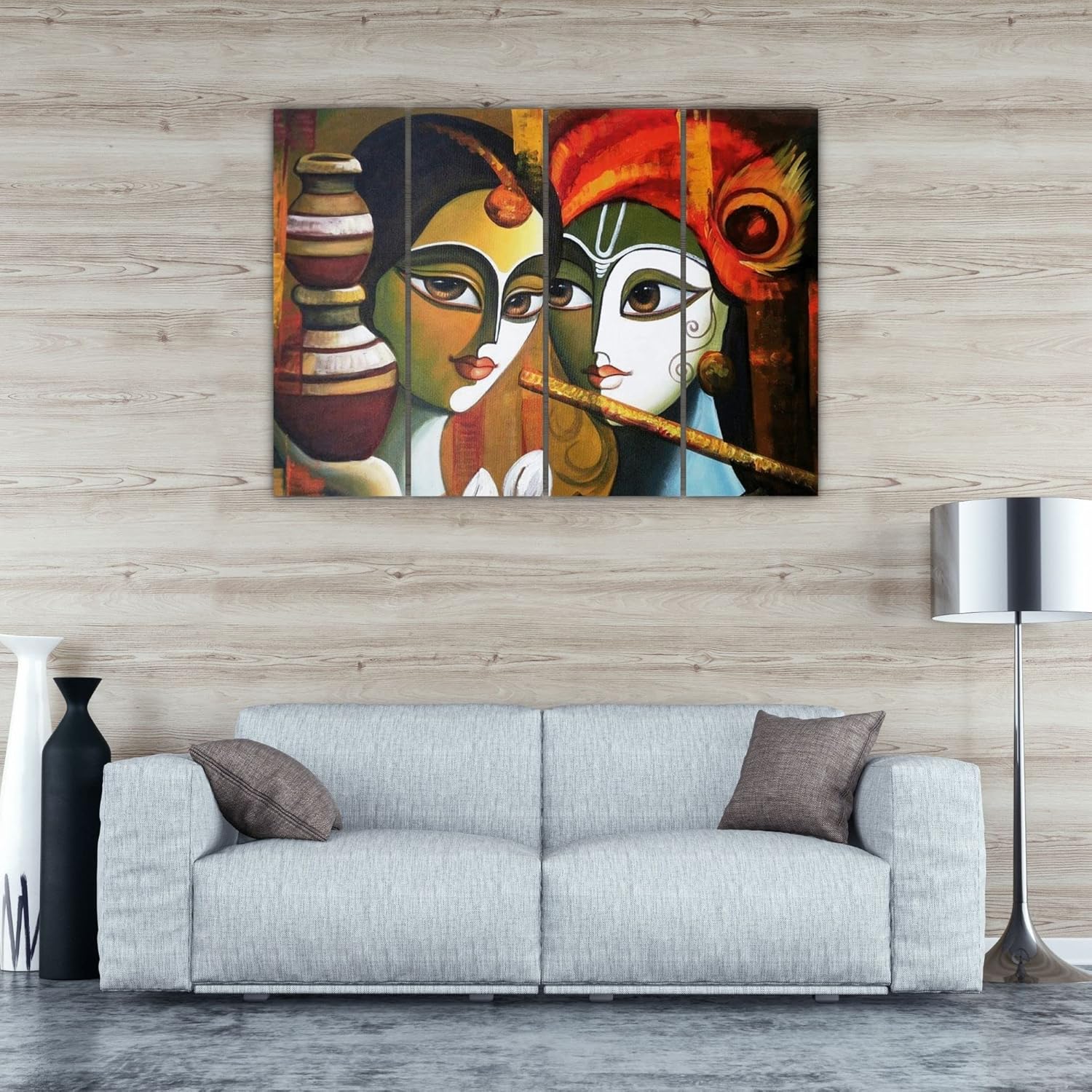 inep-b0bbq63686-four-panel-krishna-wall-art-with-brown-wooden-frames-hung-in-perfect-symmetry-on-a-bedroom-wall..jpg